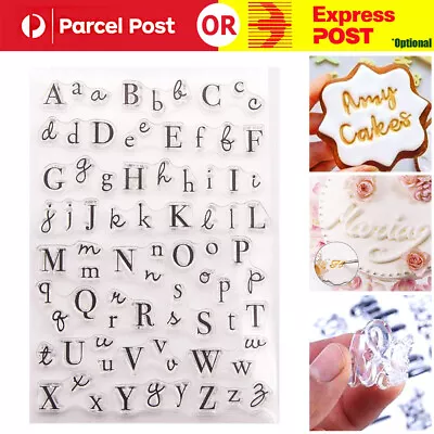 $4.26 • Buy Fondant Cake Alphabet Letter Cookies Biscuit Stamp Embosser Mold Cutter Decor AU