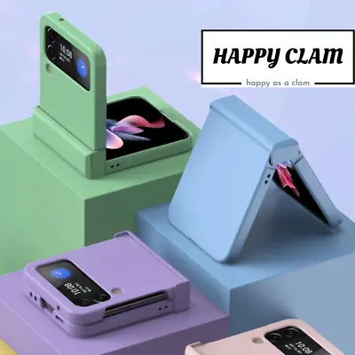 $15.59 • Buy For Samsung Galaxy Z Flip5/4/3 5g Phone Case Macaron Color Silicone Foldable