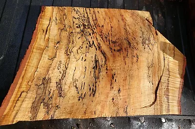  Beautiful Spalted Maple Rough Cut Slab For Crafting Fresh Cut From Fallen Tree • $35