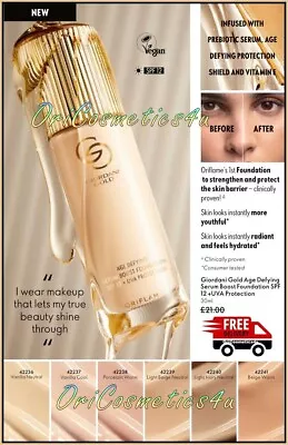 Oriflame Giordani Gold Age Defying Serum Boost Foundation SPF 12 +UVA Protection • £2.99