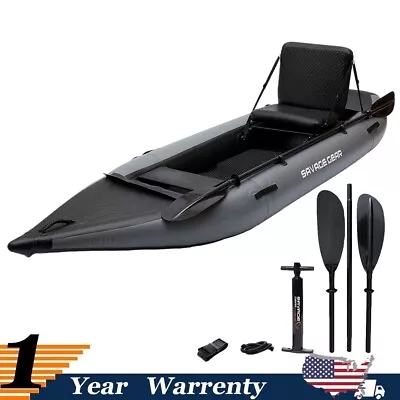 2 Person Inflatable Canoe Boat Kayak PVC 130*43*12'' Rubber Rowing Boat W/ Pump • $469