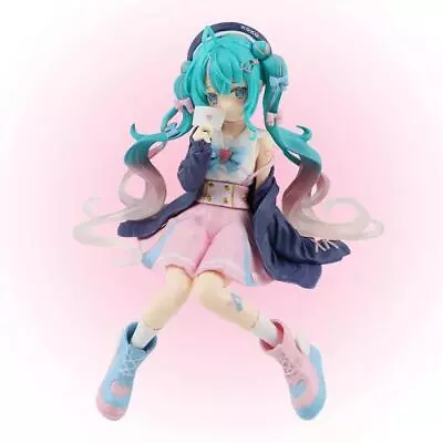 New Hatsune Miku Anime Figure Sitting Position Pvc Action Figure Unique No Box • $13.99