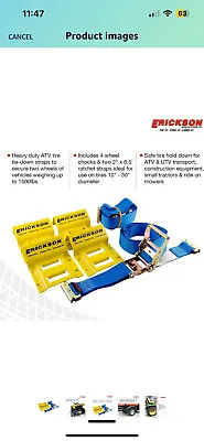 Erickson ATV E-track Tie-down Kit W/ Rachet Straps (for All Four Wheels) • $90