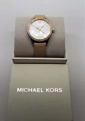 Michael Kors - Women's Layton Watch - Rose/Crystal/MOP - MK2910 - NWT - $175 • $105