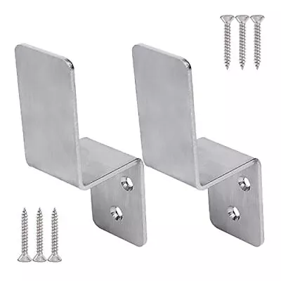 2x4 Door Barricade Brackets|2PCS Heavy Duty Stainless Steel Drop Open Bar Sec... • $24.05