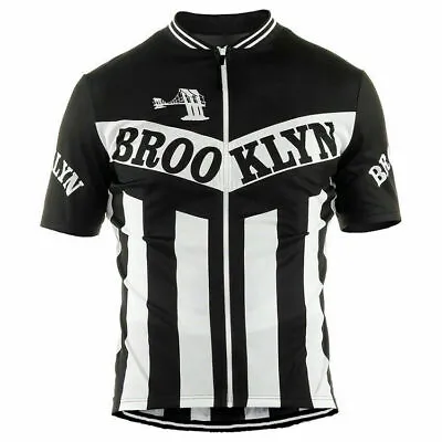 $21.59 • Buy Retro Mens BROOKLYN Cycling Jersey Tops Bicycle Jersey Cycling Shirt Bike Jersey