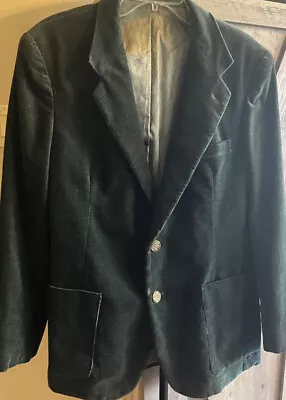 Mens Corduroy Blazer JACKET Cleaned Sz 44R Sport Coat • $54