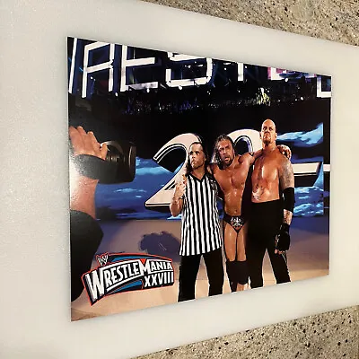 WWE Poster Print Undertaker Triple H Shawn Michaels Wrestlemania 28 11” X 14” • $20.12