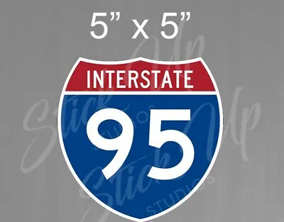 New York High Way Sign Decal NYC Interstate 95 Car Bumper Vinyl Sticker Decal • $5.58