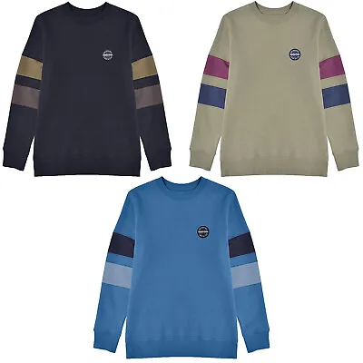 Lambretta Mens Jumper Crew Neck Sweater Fleece Lined Pull On UK M L XL 2XL • £19.95