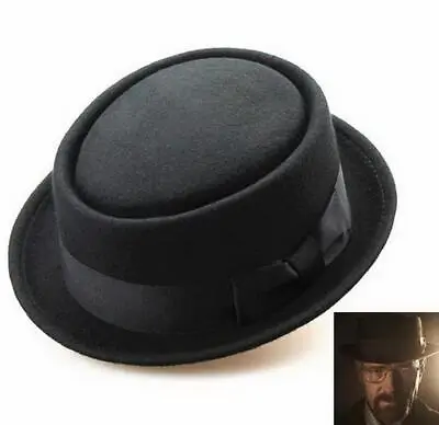 Cotton Felt Crushable Porkpie Vintage Round Short Brim Fedora Hat✨ Fa Sell • $6.12