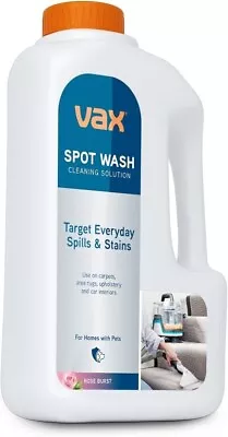 Vax Spot Washer Cleaning Solution For Rugs Upholstery & Carpets SpotWash 1L • £12