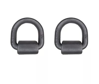 2 Pack Heavy Duty 3/4  Weld-On D Ring For Flatbed Truck Trailer Cargo Tie Down • $25.98