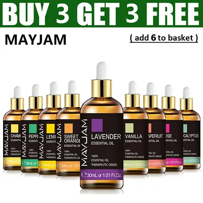 $6.99 • Buy 30ML Pure Essential Oils Aromatherapy Diffuser Oil Therapeutic Grade Oil MAYJAM