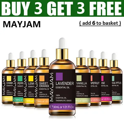 30ML Pure Essential Oils Aromatherapy Diffuser Oil Therapeutic Grade Oil MAYJAM • $18.99