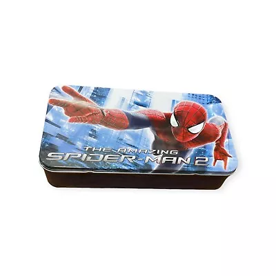 Spider-Man 2014 Tin Metal Pencil Box Container Storage Rectangular Marvel Comic • $6.25