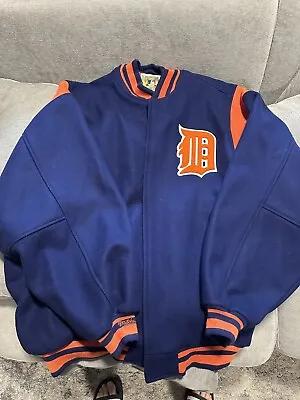 Mitchell Ness Detroit Tigers Wool Jacket Size 4XL 60 • $350
