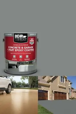 1 Gal. Slate Gray  Floor Paint Epoxy Concrete For Garage Basement Patio Driveway • $47.98