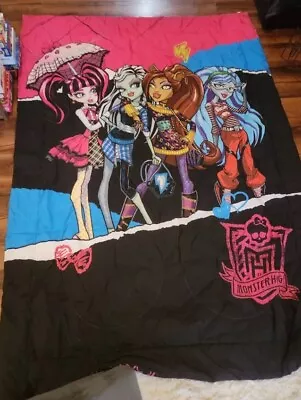 Monster High Comforter Twin Bedding Ghouls Rule 64  X 84   Blanket & Pillowcase • $49.99