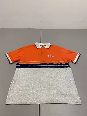 Vintage Florida Gators Polo Shirt Large Gray Orange Collared Short Sleeve Tee • $1.95