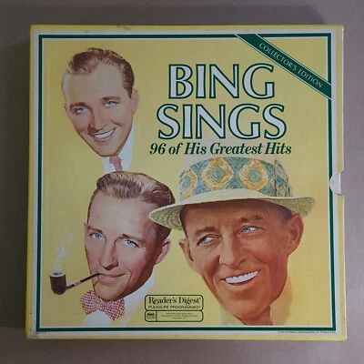 $14.98 • Buy Bing Crosby Sings 96 Of His Greatest Hits (Reader's Digest 1978) Box Vinyl Set