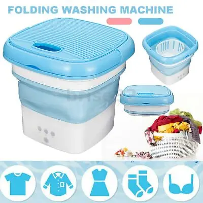 $50.89 • Buy Folding Washing Machine Laundry Tub Basin Automatic Clothes Bucket Dryer 