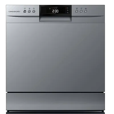 Cookology CTTD8SL Silver Table Top Dishwasher 8 Place Settings XL Mini Counterto • £249.99