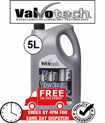 0w30 Fully Synthetic C2 Blue Api Sn/cf Car Engine Oil Valvotech 5l 5 Litres • £25.49