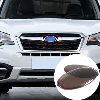 ABS Smoked Front Rear Logo Badges Trim Cover For Subaru Forester 2013-2018 • $12.99