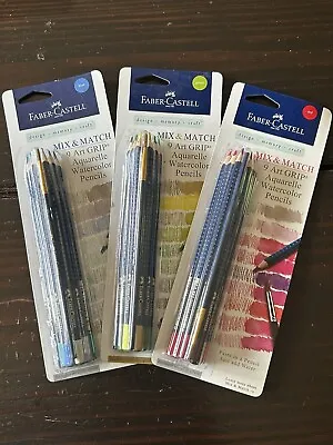 Faber-Castell Aquarelle Water Color Pencils Art Grip 27 Red Blue Green 1B36 • $22.95