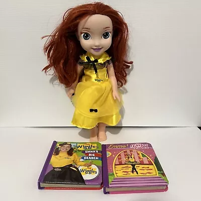 The Wiggles Emma Pamson Doll In Dress & Book Bundle • $27.90