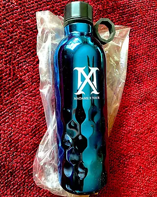 Madonna Limited Set Madame X Blue Metallic Water Bottle Mx Promo Logo Bag Cap Lp • $80