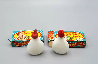 Doll's Milk Bottles Glass Doll Miniatures Lot Of 2 Japan Vintage • $24.49