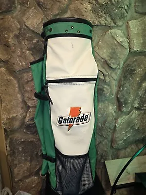 Belding Sports Gatorade Green Golf Bag Leather RARE!! Michael Jordan Staff Cart  • $185