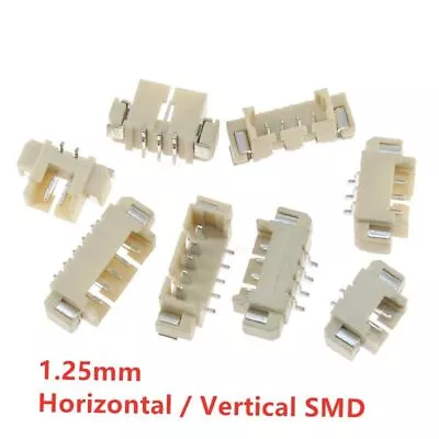 Horizontal/Vertical/Right Angle Type Male SMD Socket Connectors 2-12 Pins 1.25mm • $7.49