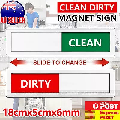 $5.95 • Buy Clean Dirty Dishwasher Magnet Indicator Sign W/ Non Scratch Magnetic Backing HOT