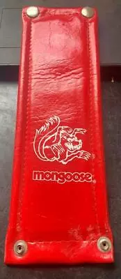 NOS Vintage Old School BMX OEM Genuine Mongoose Red Double Gooseneck Pad • $39.99