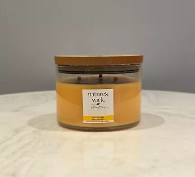 Natures Wick By WoodWick 3 Wick Candle - Wild Honey • £14.49