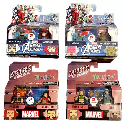 MARVEL MiniMates - Phoenix/Agamotto - Black Bolt/Medusa - Iron Fist + - LOT Of 4 • $28.99