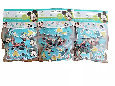 Disney Baby Mickey Mouse 1st Birthday Table Confetti Decoration Lot Of 3 • $7.99