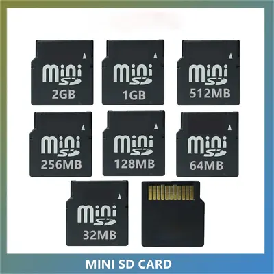 MINI SD 1G 2GB MiniSD Card 64/128/256/512MB Memory Card For Nokia N73 N80 N93 • $7.65