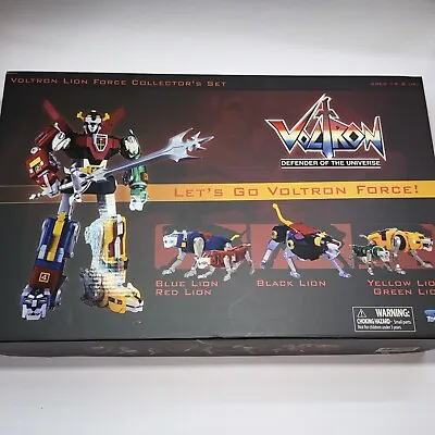 Toynami 2008 Voltron Lion Force Collector's Set Blue Red Black Yellow Green Lion • $254.99