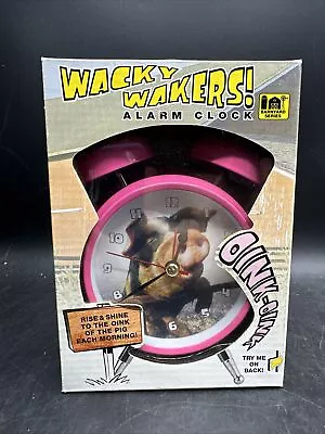 Mark Feldstein Wacky Wakers Pig Bedside Tabletop Alarm Sound Novelty Clock OINK • $19.99