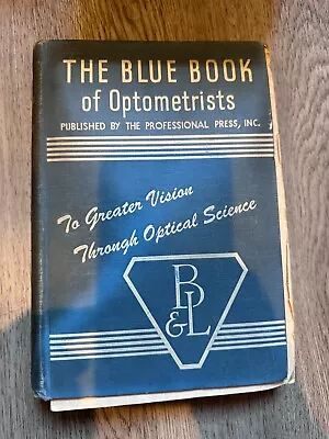 Vtg '60 The Blue Book Of Optometrists Eye Law & Supplement • $35