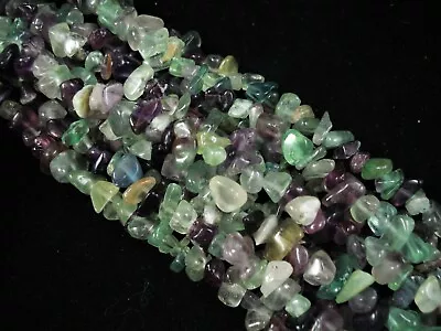 Fluorite Chips 80cm Strand DIY Jewellery Making Bracelets Earrings FREE POSTAGE • $6.90