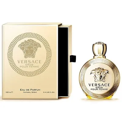 VERSACE EROS POUR FEMME 3.3 / 3.4 Oz EDP Perfume For Women New In Box • $51.99