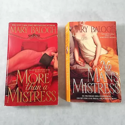 Mary Balogh Lot Of 2 ~ Mistress Series Historical Romance  Paperback Books 1 & 2 • $6.99