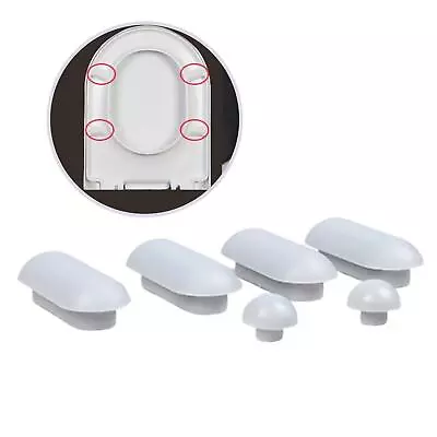 6x Bidet Toilet Seat Buffer Universal Toilet Lid Pads For Hotel Bathroom • $16.62