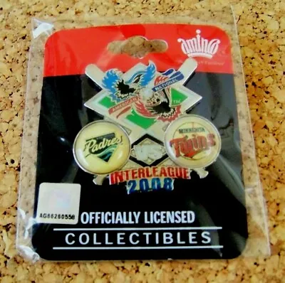 2008 San Diego Padres V Minnesota Twins Interleague Pin • $10