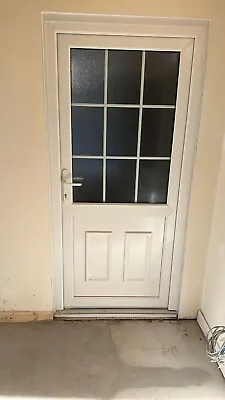 UPVC  Front Door And Frame White 101x210cm • £249